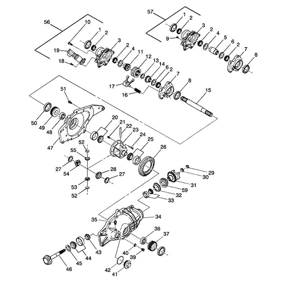 Схема расположения мотора (активатора) включения привода переднего моста на Chevrolet Blazer | Шевроле Блейзер 92-94 годов выпуска