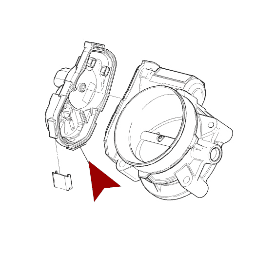 Схема расположения датчика положения дроссельной заслонки на Chevrolet Avalanche | Шевроле Аваланч 