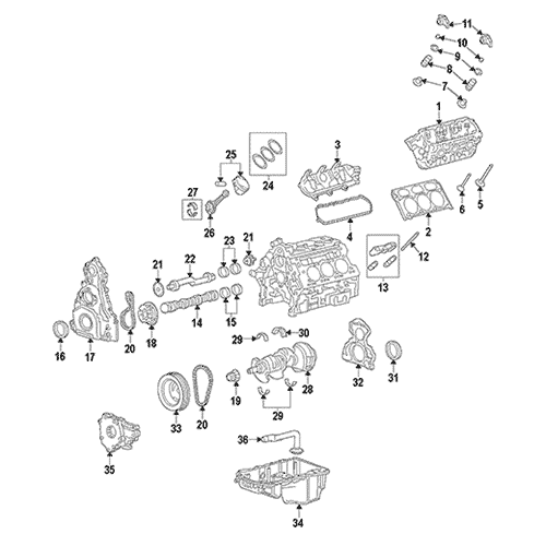 Схема расположения электромагнитного клапана распредвала Chevrolet Camaro | Шевроле Камаро 08–17 года выпуска