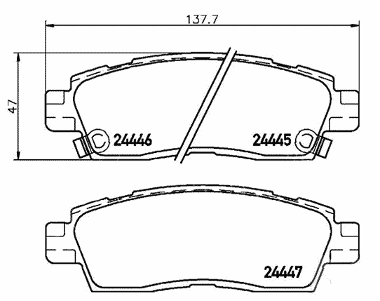 Размеры тормозных колодок задних на Шевроле Трейлблейзер 02-09 годов выпуска