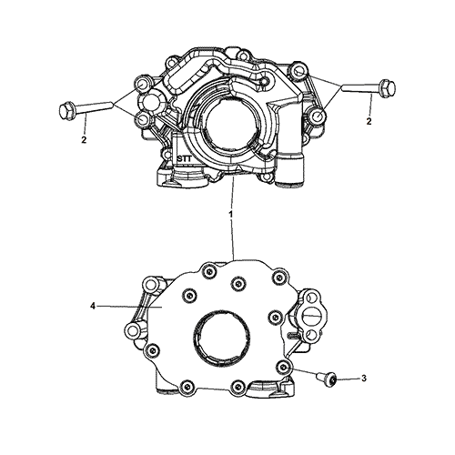 Схема расположения масляного насоса двигателя Chrysler 300 | Крайслер 300 09–17 года выпуска