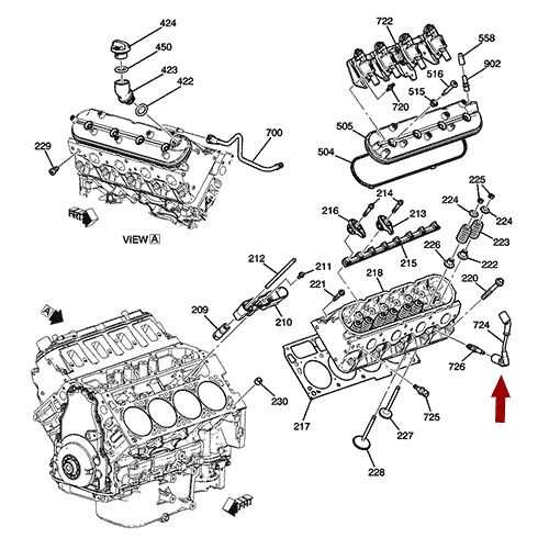 Схема расположения проводов высоковольтных Chevrolet Camaro | Шевроле Камаро 10–15 года выпуска