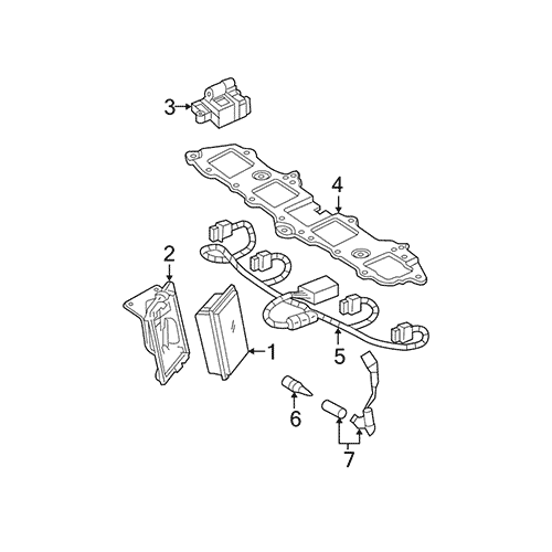 Схема расположения проводов высоковольтных Chevrolet Tahoe | Шевроле Тахо 09–14 года выпуска