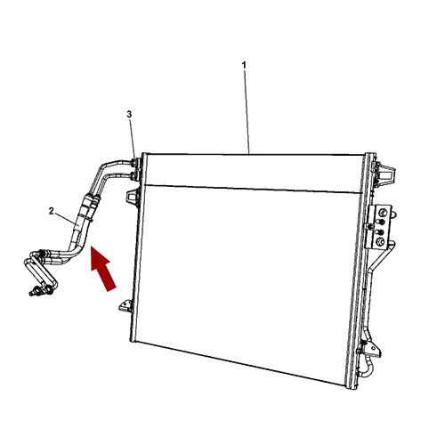 Схема расположения шлангов охлаждения Chrysler Town & Country | Крайслер Таун Кантри 08–16 года выпуска