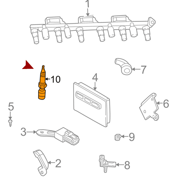 Схема расположения свечей зажигания на Крайслере Круизер 2.4 литровом 